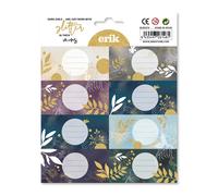 Grupo erik etiquetas adhesivas glitter - pegatinas libro nombres/pack