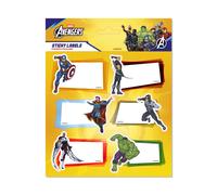 Etiquetas adhesivas premium marvel los vengadores