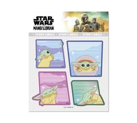 Etiquetas adhesivas premium star wars the mandalorian grogu