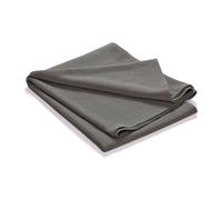 Etol Design Colcha de cama Stripe algodón lavado a la piedra 180x260 gris oscuro