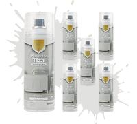 Etrexonline Pintura en Spray Ultra Mate a la Tiza, Chalk Paint Spray, Ideal para Metal,Madera y Cerámica, Acabado de Estilo Vintage - Colores Blanco Nieve (400ml, 6 Unidades)