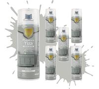 Etrexonline Pintura en Spray Ultra Mate a la Tiza, Chalk Paint Spray, Ideal para Metal,Madera y Cerámica, Acabado de Estilo Vintage - Colores Gris Clásico (400ml, 6 Unidades)