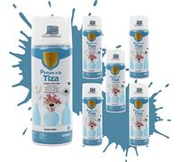 Etrexonline Pintura en Spray Ultra Mate a la Tiza, Chalk Paint Spray, Ideal para Metal,Madera y Cerámica, Acabado de Estilo Vintage - Colores Azul Cielo (400ml, 6 Unidades)
