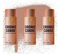 Etrexonline Pintura Spray Multicolor Profesional | 400ml | Adecuado para Metal, Madera & Plástico | Color Cromo | Secado Rápido | Paquete de 3