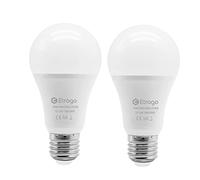 Etrogo Bombilla con Sensor de Movimiento y Crepuscular E27 LED 12Watt 1100m para Garajes Porches Carriles Sótanos (Juego de 2 Unidades,6000K Blanca Fría)