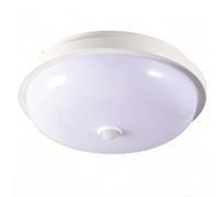 Etrogo Luminaria LED de techo con sensor de movimiento PIR y sensor Vrepuscular,Encendido/apagado automático,Blanco Cálido 3000K 18W 1800lm,230V CA (Redondo-22cm)