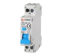ETTROIT JXL30-32 Interruptor magnetotérmico diferencial, 1P+N, 6-32A, 30mA, 240V, 4,5kA (C10-10A)