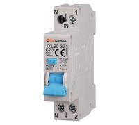 ETTROIT JXL30-32 Interruptor magnetotérmico diferencial, 1P+N, 6-32A, 30mA, 240V, 4,5kA (C20-20A)