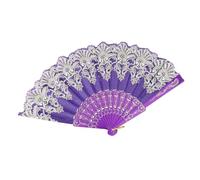 EUBEISAQI Ventiladores chinos Abanico Plegable Abanico Vintage Chino | Abanicos de mano para mujer, abanico con flecos, para boda, baile, cosplay, fiesta, decoración de pared