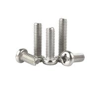 eufeifeiegds 50/10 Uds M1.2 .4 .6 M2 .5 M3 M4 M5 M6 Mini Micro pequeño A2 304 Cruz de acero inoxidable Phillips tornillo cabeza plana perno redondo wefeiegds(8mm,M2x 50Pieces)