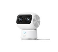 Eufy Cámara de Interior Indoor Cam S350, Doble 4K UHD, Zoom 8× PTZ 360° – Blanco