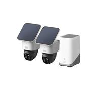 eufy by Anker SoloCam S340 3K Doble cámara vigilancia WiFi Exterior Solar | Vigilancia de 360°, Wi-Fi 2,4 GHz, sin cuotas mensuales, compatible con HomeBase 3, Kit 2 cámaras + HomeBase 3