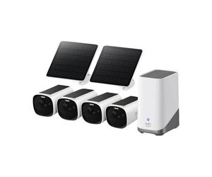EUFY eufyCam E40 4-Cam Kit con HomeBase S380 y Panel Solar