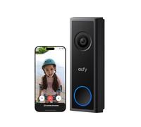eufy Security - Cámara de timbre de puerta con video inalámbrica C30, video en vivo, 2K FHD, alimentada por batería, vista amplia de 16:9, instalación fácil, detección de personas y movimiento