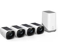 eufy Security Camara vigilancia WiFi Exterior Solar S330(eufyCam 3), 4K resolución, Enfoque y visión Nocturna, sin Tarifa mensual, Conjunto de Dos cámaras (4-CAM Kit)