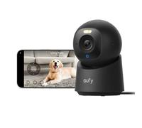 eufy Security E30 Camara vigilancia WiFi Interior 360º, cámara de vigilancia 4K UHD, visión Nocturna, Detector IA de Humanos/Mascotas/Ruidos, Seguimiento automático, Compatible con Homekit