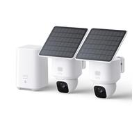 eufy Security SoloCam E30, Kit de Paquete de 2 cámaras, cámaras de Seguridad inalámbricas para Exteriores, cámara Solar inalámbrica para Exteriores, panorámica de 360°, Seguimiento de IA, claridad 2K