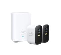 eufy Security eufyCam 2C, Camara Vigilancia WiFi Exterior, Camara de Vigilancia Domicilio, 180 Días de Duración de la Batería, HD 1080p, Sin Costo Mensual, Conjunto de Dos Cámaras