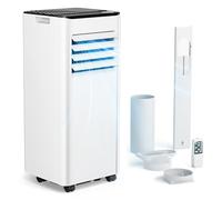 EUHOMY Aire acondicionado portátil 7000 BTU 2,0 kW(con mando a distancia), bajo consumo energético, pantalla LED, 4 modos, 2 velocidades de ventilador, cubre 20 m², temporizador de 24 horas