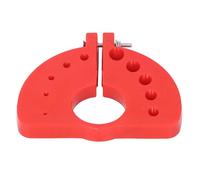 Eujgoov Afilador de Brocas de 3 a 12 Mm, Herramienta de Afilado de Brocas para Amoladora Angular, Sacapuntas Compacto de Plástico ABS con 10 Tamaños de Orificios (rojo)