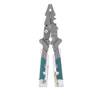 Eujgoov Alicates Pelacables Multifuncionales 18 en 1, Herramienta Crimpadora Plegable de Acero CRV de Alta Resistencia para Cables AWG 20-4 de 0,8 Mm a 2,6 Mm, con Comprobador de