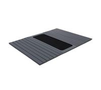 Eujgoov Bandeja para Brazo de sofá, Mesa Aislada Bambusoideae con Silicona Antideslizante, 17.13 X 13.39 Pulgadas, Sostiene Bebidas, Teléfono, Refrigerios Remotos para la Mayoría de Sofás y Sillones