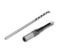 Eujgoov Broca de Agujero Cuadrado, Mortajadora de Acero de Alta Velocidad | Para Tablero de Densidad, Cartón Prensado, Madera Dura, Manguito de Taladro Duradero en Forma de U, Hoja Incisiva, Reduce