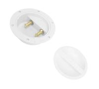 Eujgoov Caja de Conexiones Eléctricas Caja de Conexiones Marina Impermeable de Plástico ABS para 6V 12V 24V 32V DC Blanco Fácil Instalación A Prueba de Polvo para RV Yate Barco Uso de Pesca (de