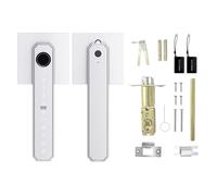 Eujgoov Cerradura de Puerta Inteligente con Huella Dactilar, Perilla de Puerta de Entrada sin Llave de Aleación de Aluminio con Control de Aplicación, 5 Métodos de Desbloqueo, Teclado
