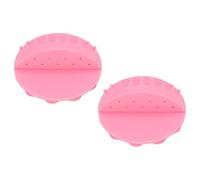 Eujgoov Colector de Cabello de Silicona, Colector de Cabello Montado en la Pared, 2 Piezas, Protector de Drenaje de Succión Fuerte, Ajuste Universal Fácil de Quitar para Paredes de Baño de Ducha,