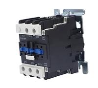 Eujgoov Contactador CA Bobina 220V 50A Aleación de Plata Retardante de | Contactor Eléctrico Industrial, Carcasa de ABS, 3 Contactos Principales Normalmente Abiertos, 1NA 1NC Auxiliar, Bobina de