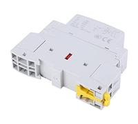Eujgoov Contactador de CA, 2P 25A Bobina 24V con Control Manual (2NO) | Controlador de Motor Eléctrico Ultra Silencioso, Diseño de Ahorro de Energía para Electrodomésticos, Vida útil de 100,000