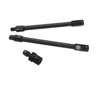 Eujgoov Eje Flexible de 1/2 Pulgada 250mm Barra de Extensión para Llave de Carraca con Adaptador de Junta Universal 360 Grados