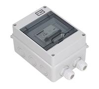 Eujgoov Interruptor Automático Miniatura CC 2P 125A IP65, Interruptor de | 1000 V Nominales, Capacidad de Corte de 10 KA, Nailon Ignífugo Pa66, para Solar Fotovoltaico Aislado, Adaptador de Cable