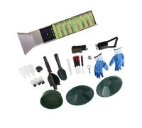 Eujgoov Kit de Planificación de Oro, Caja de Esclusa Plegable de Aleación de Aluminio, Herramienta Portátil de Prospección de Oro para Dragado de Ríos y Arroyos