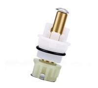 Eujgoov Kit de Repuesto de Vástago de Grifo RP25513 de 4 Unidades con Vástago de Latón, Placa Base de Acero Inoxidable y Asientos de Goma, Resortes para Grifos de Dos Manijas de Cocina