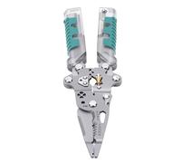 Eujgoov Pelacables Plegable 12 en 1 con Probador de Voltaje, 20-4 AWG, Acero Cr V para Pelar, Cortar, Crimpar, Destornillador, Prueba