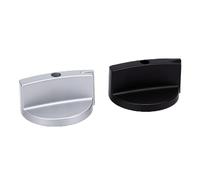Eujgoov Perilla de Control de Velocidad del Ventilador de Repuesto, 2 uds., Material ABS, Perilla Universal con 12L, 24L, VRR24M, Compatibilidad para de Herramienta de Reciclaje (Plata y Negro 1 Par)