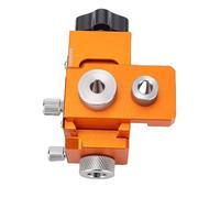 Eujgoov Plantilla de Guía de Perforación con Localizador de Perforación de Doble Orificio con Rango de Sujeción Ajustable, Espesor de Tablero de 15-25 Mm para Ensamblaje de Muebles de