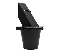 Eujgoov Recolector de Grasa para Ahumador, Cubo de Grasa de Acero con Tapa, 12 Revestimientos, Compatible con y Otras Parrillas de Pellets