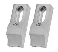 Eujgoov Tornillo de Banco de Abrazadera Lateral de Perfil bajo, Juego de Sujeción Lateral para Fresado, Grabado, Perforación, con Forma de de Mandíbula M8, 2 uds.