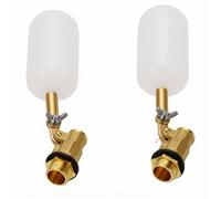 Eujgoov Válvula de Flotador de Agua de Latón de 2 uds., 1/2", Válvula de Flotador de Llenado de Agua Automática Autorregulable para Piscina, Estanque, Tanque, Acuario, Manguera de Jardín
