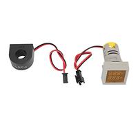 Eujgoov Voltímetro Digital AC Amperímetro, Medidor de Tensión y Corriente LED para Panel, Display Digital Bajo Consumo Energía Color Amarillo