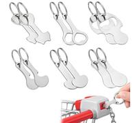 EULAPGOE 12 Piezas Llave para Carrito de Compras de Acero Inoxidable, Chip de Carrito de Compras extraíble como Llavero