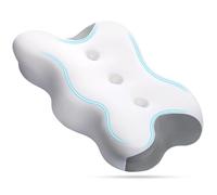Euqvunn Almohada Viscoelastica para el Dolor de Cervicales y Cuello, Almohada Ergonómica para Dormir de Lado, Espalda, Estómago, Almohada Ortopédica, con Funda Lavable - 62× 36×8/12 cm