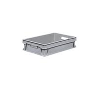 Euro-recipiente apilable capacidad 25 l, L x A x H 600 x 400 x 145 mm, PE