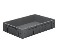 Euro-recipiente para cargas pesadas, polipropileno capacidad 20 l, L x A x H 600 x 400 x 120 mm, paredes cerradas