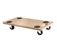 EURO VANADIUM Plataforma Rodante, 58 x 29 x 9,5 cm - Carrito con Ruedas, Mueble Desplazador, Soporte para Plantas - Carro de Transporte, Cargas Pesadas, Máx. 150 kg