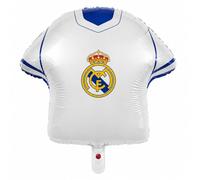 EuroFiestas, Decoracion Cumpleaños Real Madrid, Globo Foil para Cumpleaños Infantil Real Madrid, Decoracion Temática Oficial para Fiestas, Meriendas y Comuniones (52x51 Cm)