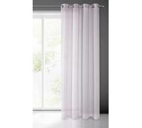 Eurofirany ARGEA Cortina Translucida con Ojales - 1 Pz. Cortina para Ventana para Sala de Estar Dormitorio Moderno La Habitación de los Niños Comedor, 140x250 cm, Rosa